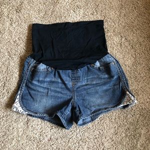 Planet Motherhood Denim Shorts